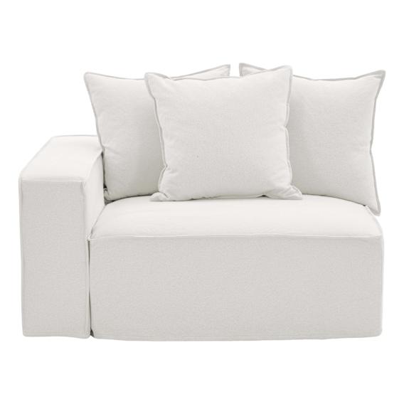 Ella Sofa End LHF in Lis White