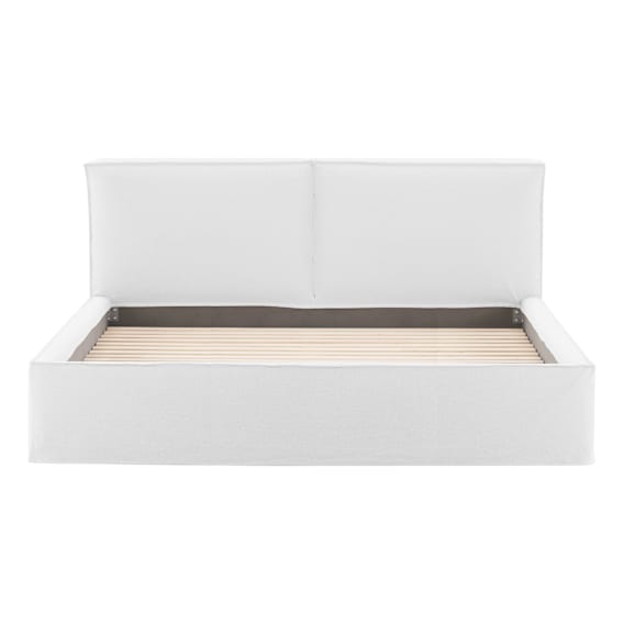 Ella Loose Cover King Bed Frame in Lis White