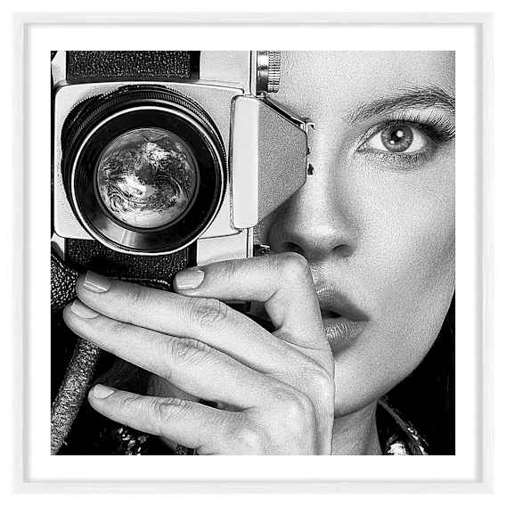 Elle Framed Print in 103 x 103cm