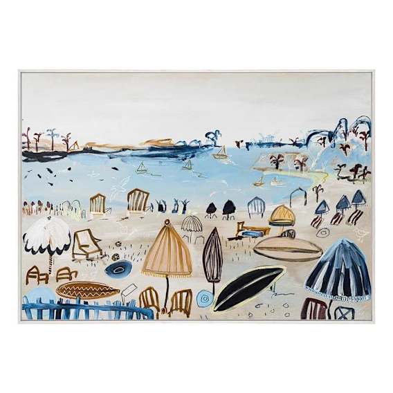 Emily Bay Box Framed Canvas in 102 x 72cm