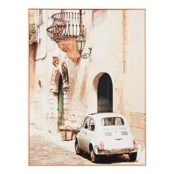 European Adventure Box Framed Canvas in 42 x 62cm