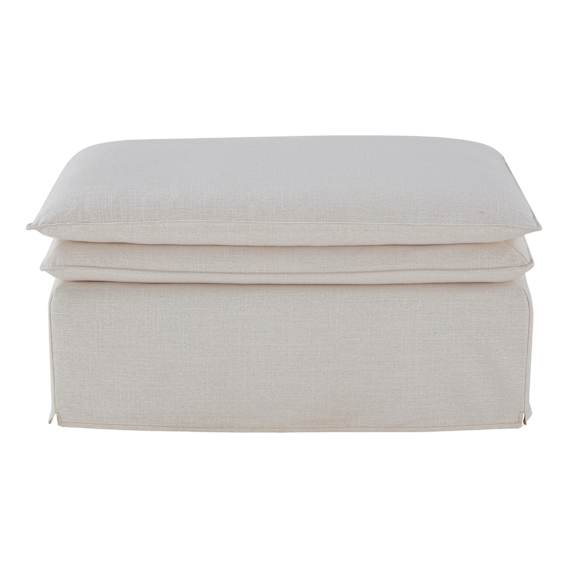 Evie Ottoman in Lak Beige