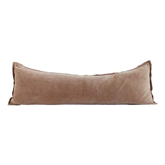 Evelyn Feather Fill Lumbar Cushion 120x40cm in Natural