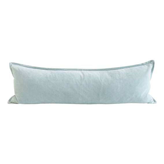 Evelyn Feather Fill Cushion 120x40cm in Sky