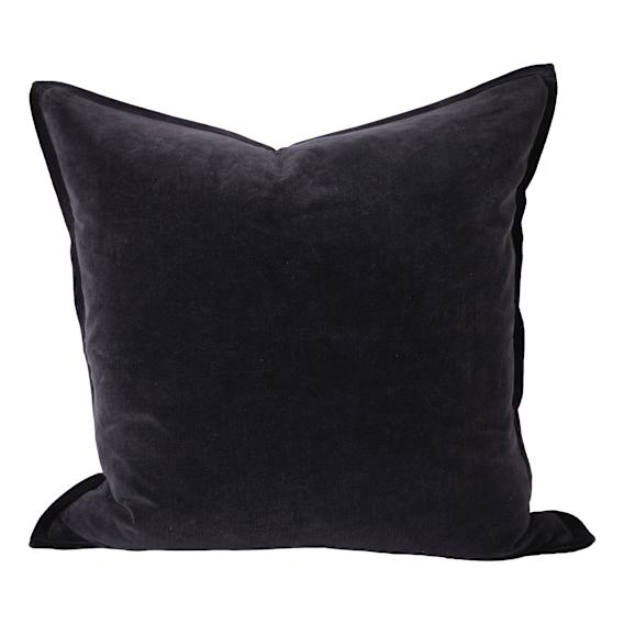 Evelyn Feather Fill Cushion 50x50cm in Midnight