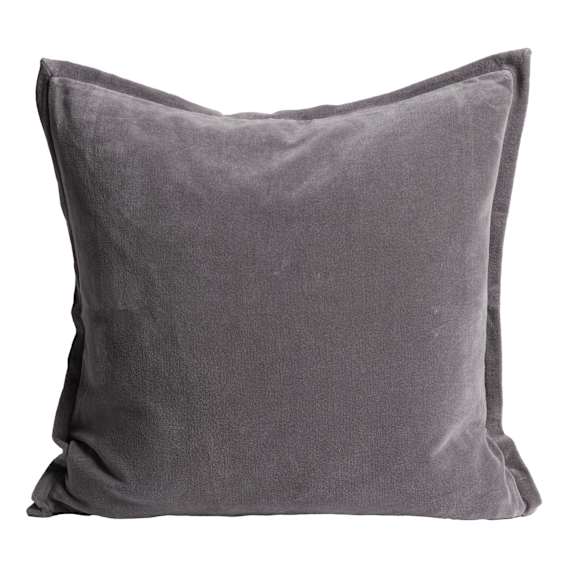 Evelyn Feather Fill Cushion 50x50cm in Slate
