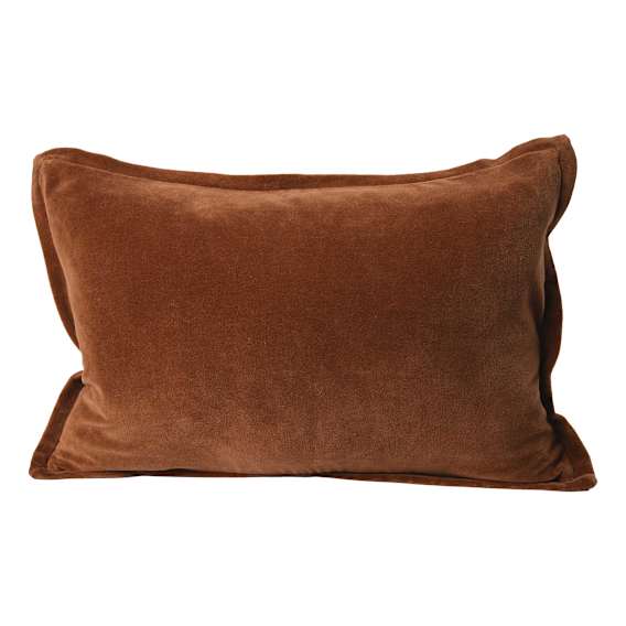 Evelyn Feather Fill Cushion 60x40cm in Nutmeg