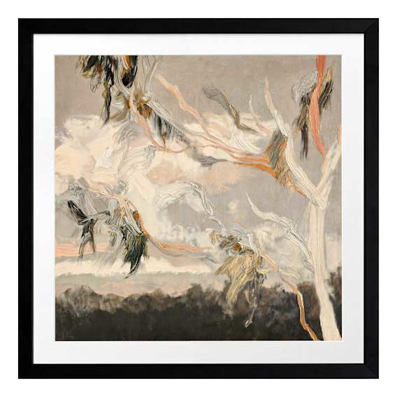 Evening Gum Leaves Framed Print in 68 x 68cm
