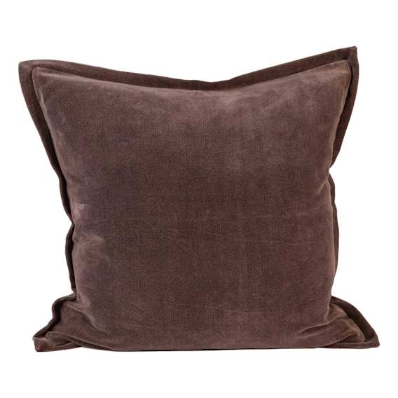 Evelyn Feather Fill Cushion 50x50cm in Mink