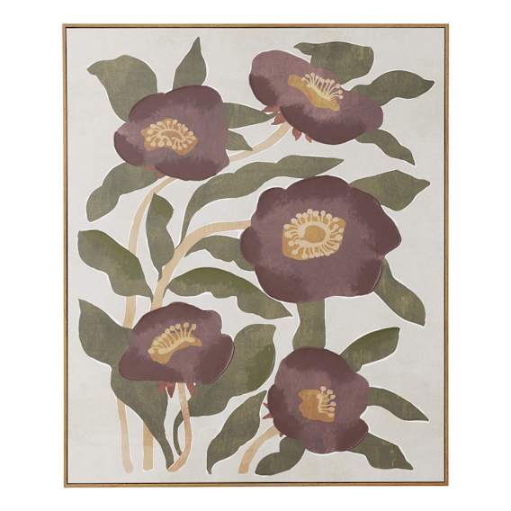 Fiori Box Framed Canvas in 100 x 100cm