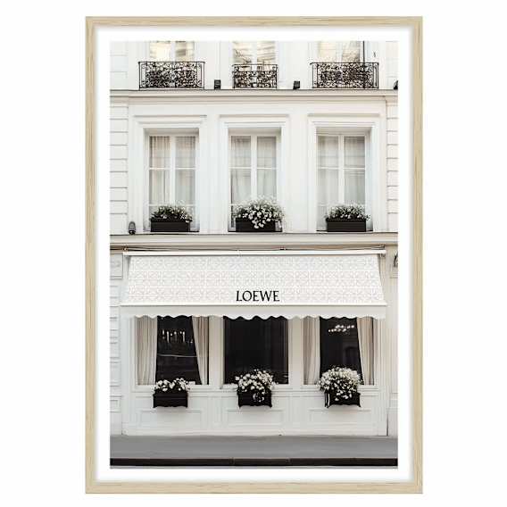 Flamenco House Framed Print in 61 x 84cm