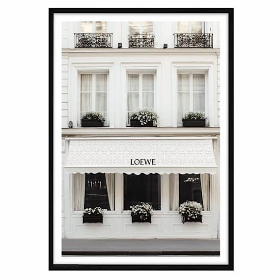 Flamenco House Framed Print in 103 x 143cm