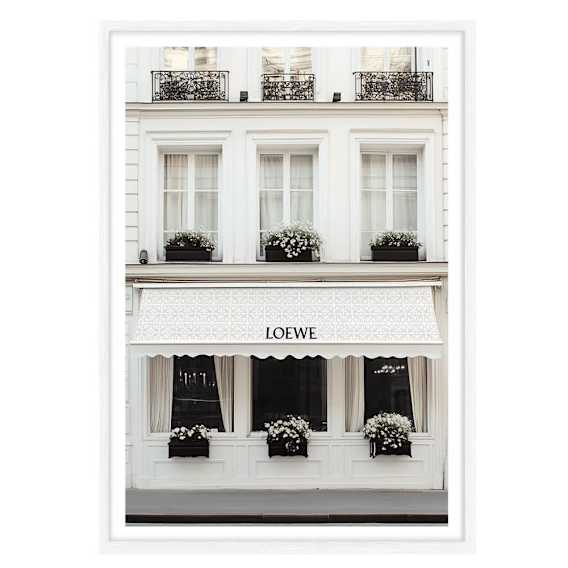 Flamenco House Framed Print in 118 x 165cm