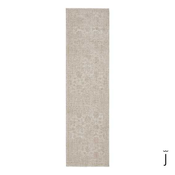 Flora Rug 80x400cm in Husk