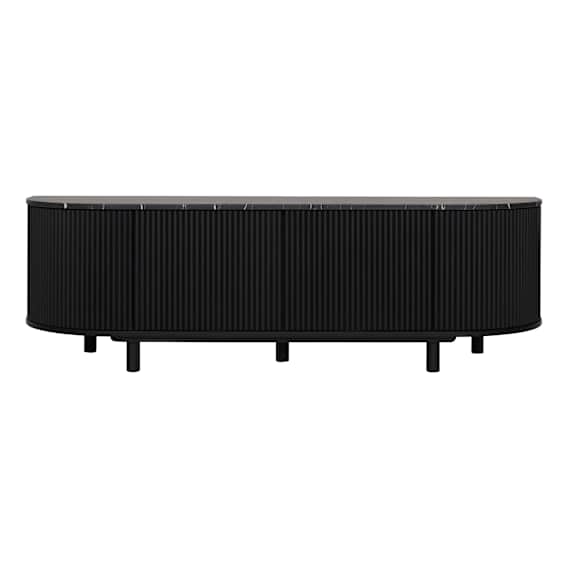 Fonda Entertainment Unit 180cm in Black / Marble