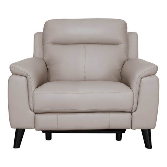 Forbes Recliner Armchair in Leather Light Mocha
