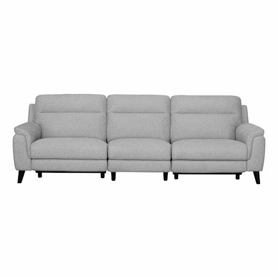 Forbes 3.5 Seater Recliner Sofa in Mars Silver