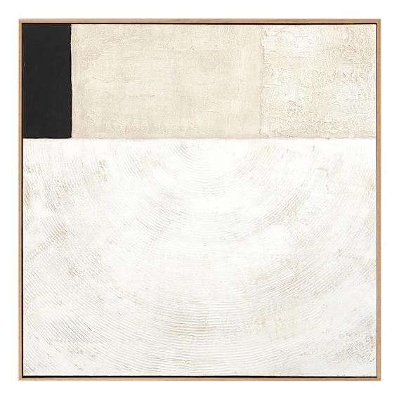 Formation Black 1 Box Framed Canvas in 104 x 104cm