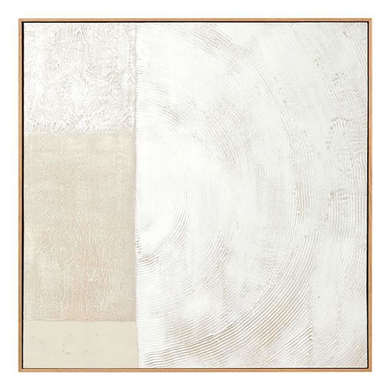 Formation Natural 1 Box Framed Canvas in 104 x 104cm