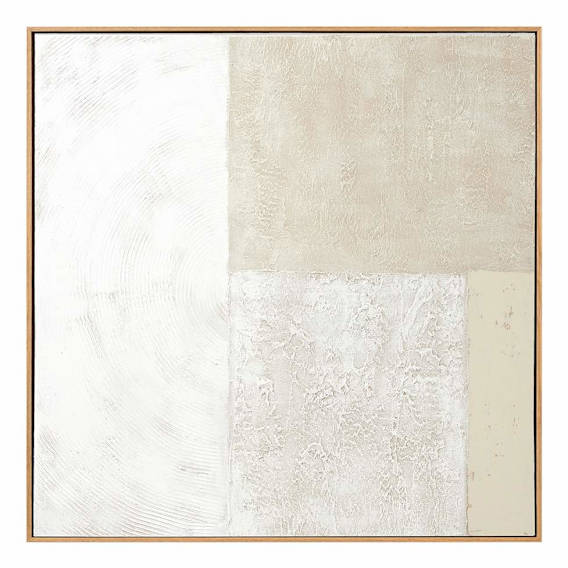 Formation Natural 2 Box Framed Canvas in 104 x 104cm