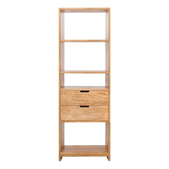 Franco Single Shelf Unit in Mangowood Clear