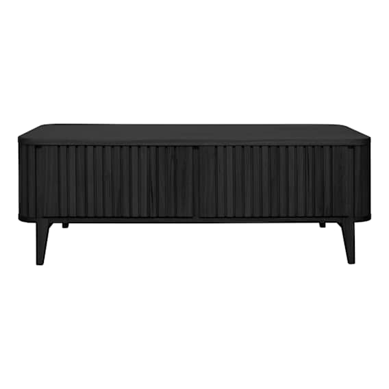 Gabino Rectangle Coffee Table 2 Drawer 135cm in Black