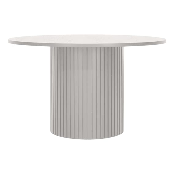 Gabino Round Dining Table 130cm in White