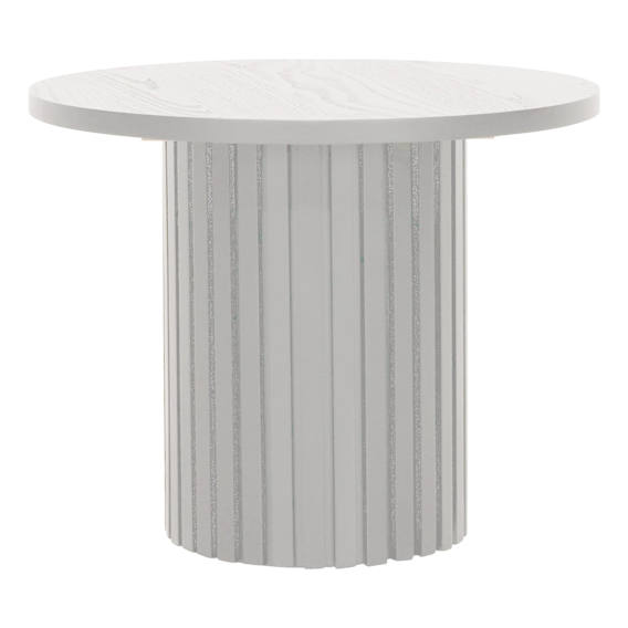 Gabino Round Side Table 66cm in White