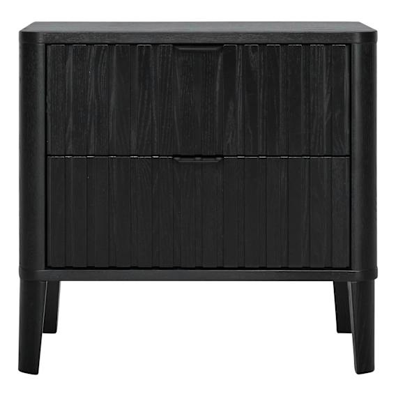 Gabino Bedside Table in Black