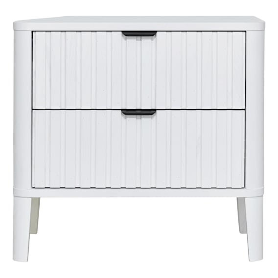 Gabino Bedside Table in White