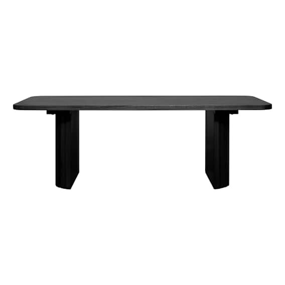 Gabino Rectangle Coffee Table No Drawer 135cm in Black
