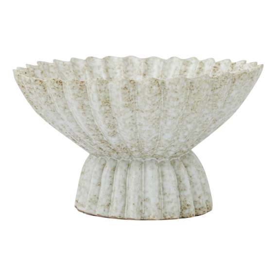 Gaia Footed Bowl 26x14.5cm in Natural