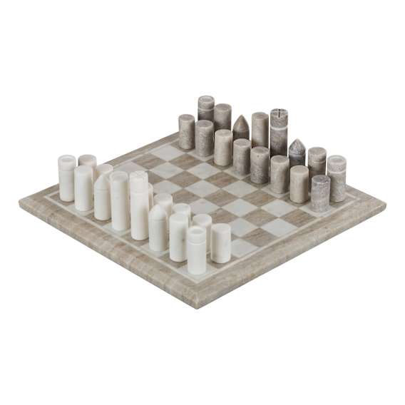 Gambit Chess Set 30x10cm in Beige
