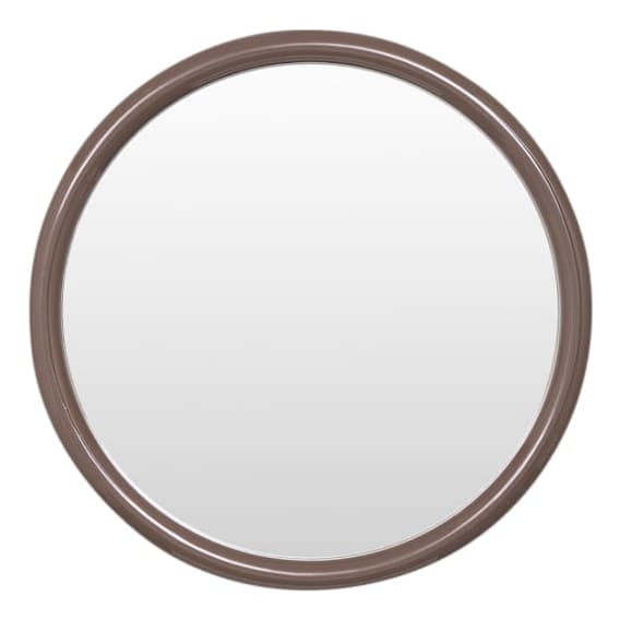 Gertrude Round Mirror 80cm in Cocoa