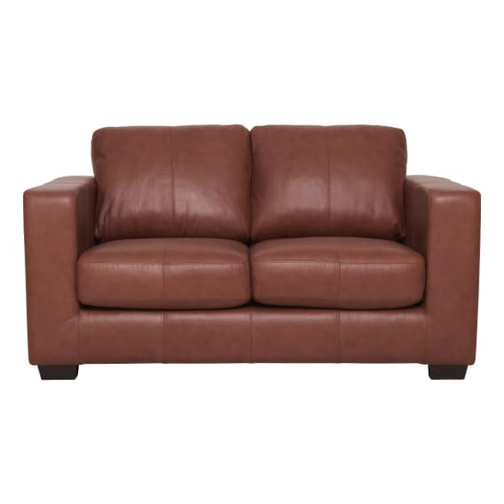 Gordon 2 Seater Sofa in Leather Cognac