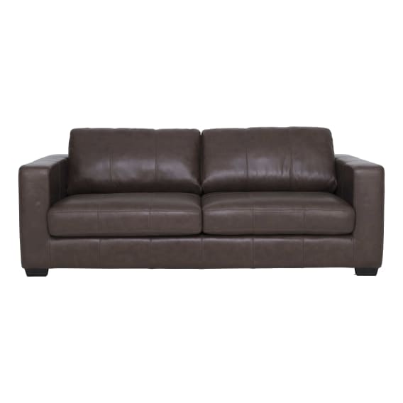 Gordon 2.5 Seater Sofa in Leather Dark Chocolate