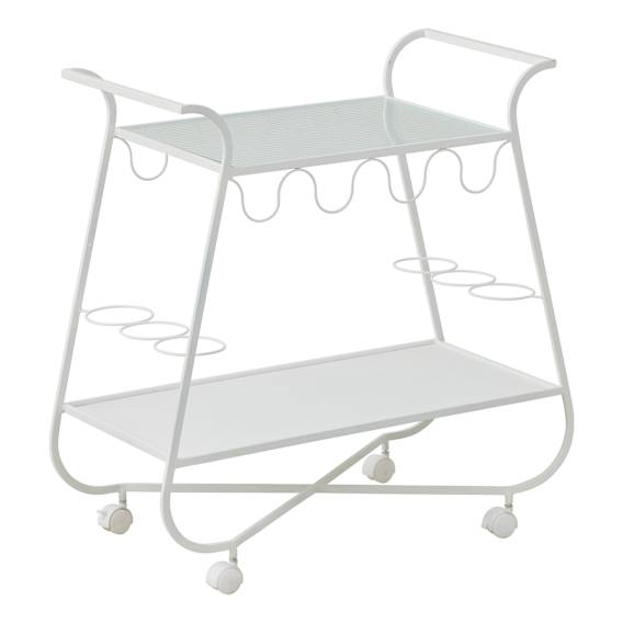 Gracie Bar Cart 75x75cm in White