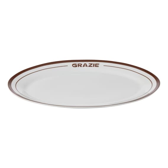 Grazie Oval Platter 36x2.5cm in Cocoa