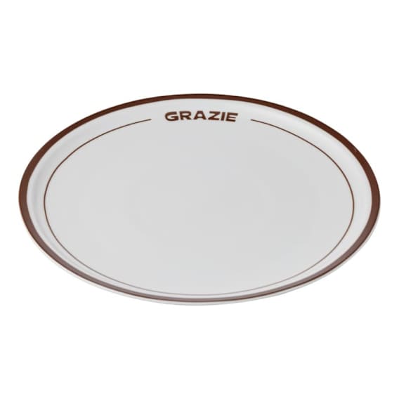 Grazie Round Platter 33.5x2.5cm in Cocoa