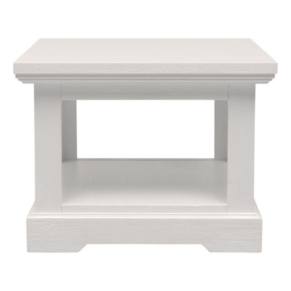 Hamptons Side Table 60cm in Acacia White