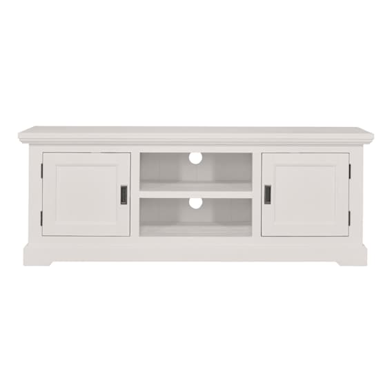 Hamptons Entertainment Unit 160cm in Acacia White