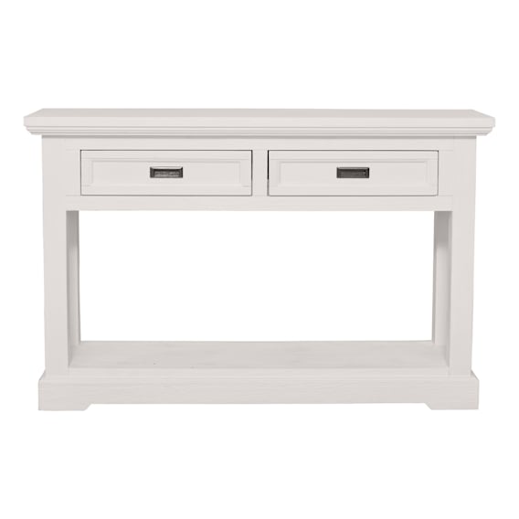 Hamptons Console Table 125cm Acacia White