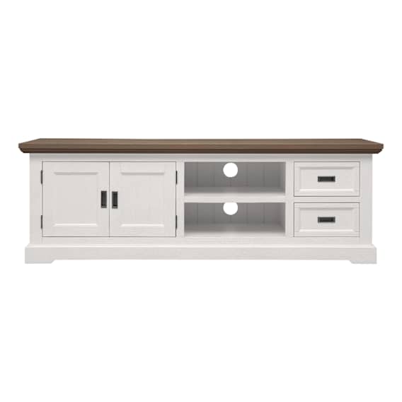 Hamptons Entertainment Unit 180cm in Acacia Two Tone