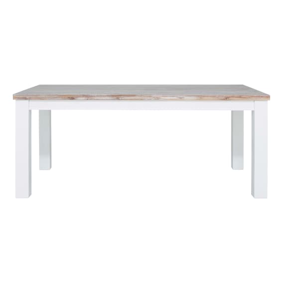 Halifax Dining Table 190cm in Acacia Grey / White