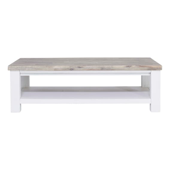 Halifax Coffee Table 130cm in Acacia Grey / White