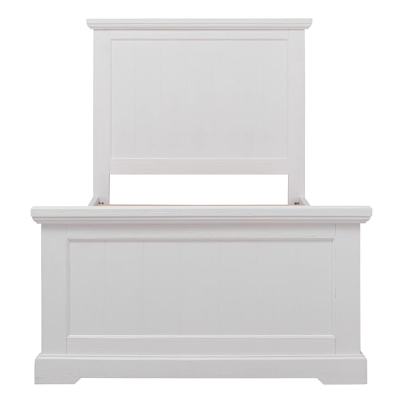Hamptons Single Bed Frame  in Acacia White