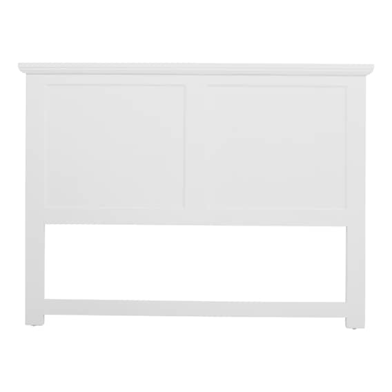 Hamptons King Bed Head in White