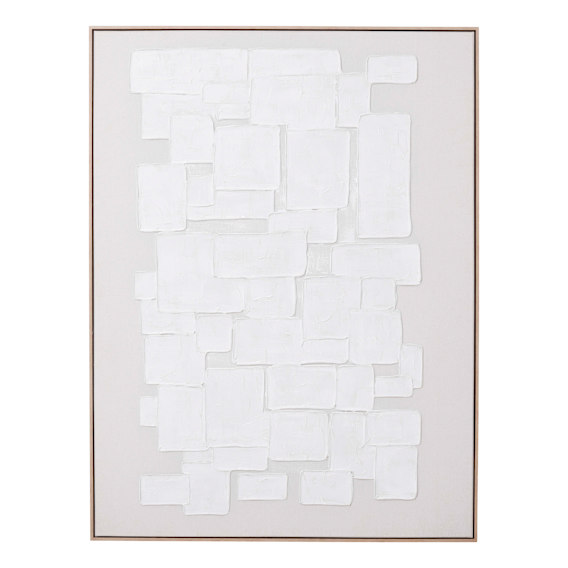 Harmonious Squares Box Framed Canvas in 122 x 162cm