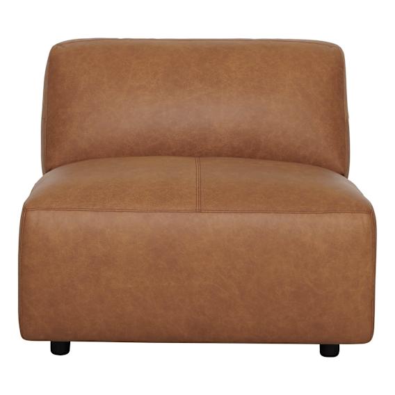 Harry Sofa Single Extension in Urbane Leather Light Brown