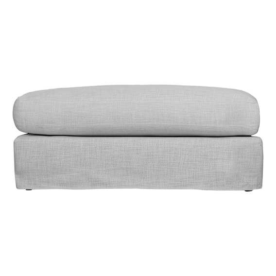 Harley Ottoman in Stella Light Grey